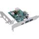 InLine® Schnittstellenkarte, 2x USB-A, 1x USB-C 3.2 Gen.1, PCIe, PD3.0, 6pol