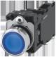 Siemens 3SU11520AB503FA0 push button 22 mm round blue button S+Ö AC/DC 24 V