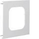 Hager L96107035 Blende 1fach R18 für UP Einbau mit Rahmen PVC BR OT120 lichtgrau