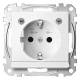 Merten MEG2304-0419 SCHUKO socket BRS with light release + LED StK polar white system M