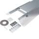 Hager BKFD300105 Floor duct flush with screed with film/sealing possibility steel 300x105-150 mm