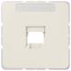 Jung 569-1WE Cover for 1x Modular Jack, WE 569-1 with white writing area