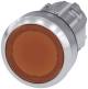 Siemens 3SU10510AB000AA0 3SU1051-0AB00-0AA0 illuminated pushbutton 22 mm round Met. hgl amber button flush