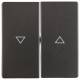 Berker 16256086 rockers m. Imprint, Icon Arrow Q.1/Q.3 anthracite, including