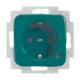 Busch Jaeger 2CKA002013A5466 20 EUCBL-13-212 SCHUKO socket outlet insert grey RAL6032 SI/Reflex