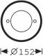 Trilux 08510PR stainless steel end plate round 4331600