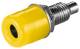 Goobay 11672 Banana socket with thread - 4 mm, with 2 nuts