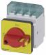 Siemens 3LD20220TK13 3LD2022-0TK13 main / emergency stop, switch P / AC-23A at 400V = 7.5kW Vierl.