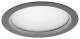 Lts Licht und Leuchten 641455 LTS VTFM-R 101.840 EB-Downlight Vale-Tue Flat LED 21W 1605lm D200 silber