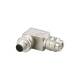 Ifm Electronic E12353 IFM Konfektionierbarer Stecker abgewinkelt M12 4p AC/DC silikonfrei