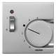 Merten 536160 Central plate for Raumtemp.Regler, aluminum SYSTEM M