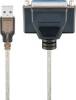 Goobay 95433 USB printer cable - to connect printers D-SUB 25 to the USB port