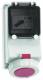 Bals 15078 Wandsteckdose GT abgesichert 16A 5p 400V 6h IP67 Geh.Gr:225x118