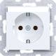 Hager WAS1101WM Steckdose SCHUKO Beschriftungsfeld Steckklemmen A.x/C.x
