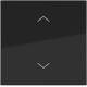 Hager WAW1002BG Wippe 1fach mit Aufdruck Symbol Pfeile A.x/C.x nachtschwarz