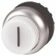 Moeller 216981 EATON M22-DLH-W-X1 illuminated push button high, white label 