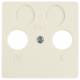 Berker 148602 Zentralplatte für AntennenSteckdose 2Loch ws glänzend