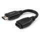 STARTECH.COM 6in High Speed HDMI Port Saver Cable with 4K 60Hz - Short HDMI 2.0 Male to Female Adapter Cable Port Extender HD2MF6INL