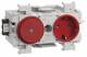 Hager GS11013020 socket + switch Wago plug-in/clamp. hfr frontr. traffic red