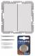 Berker 85656229 KNX-Funk Wandsender 2fach fl quicklink Q.1/Q.3weiß,samt