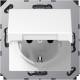 Jung A1520NKLWW SCHUKO socket with hinged lid