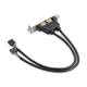 StarTech.com 2 Port USB A Female Low Profile Slot Plate Adapter - 2 x Type A Female USB