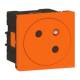 Legrand 077189L Link Steckdose 45° F/B Standard erhöhter Berührungsschutz orange
