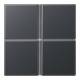 JUNG A404TSAANM keyset complete, 4x Serie A anthracite matt