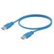 Weidmüller 2581730050 IE-USB-3.0-A-A-5M USB-Kabel, USB A 3.0, PVC, blau,