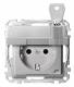 Merten MEG2315-0460 SCHUKO socket BRS folding. final various aluminum system M