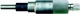 MIB Messzeuge 01021071 Präzisions Einbau-Messschraube, Ablesung 0,001mm, parallaxfür 0-25mm Typ M85
