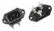 Bachmann 917.170 Kaltgeräteinbaustecker 70Grad schwarz
