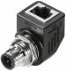 Weidmüller IE-AD-M12DRJ45-MF-90 adapter straight IP65 RJ45 1514940000