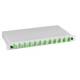 LWL-Patchpanel Spleisbox,48,3 cm ( 19 Zoll ), 6xSC-Duplex, 50/125um, OM5, ausziehbar,