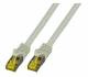 Patchkabel RJ45, CAT6A 500Mhz, 20m, grau S-STP(S/FTP) LSZH, mit Cat.7 Rohkabel,