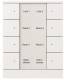 Busch Jaeger 2CKA006330A0013 BJ 6330/40 control element 8-way studio white Busch-Instabus KNX