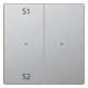 Merten MEG5226-6036 Rocker button module 2-fold (Scene1/2 blank) stainless steel