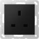 Jung A 3521 SWM socket 13 A 250V ~ screw terminals BS 1363-1 4 mm2 without claws