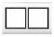 Merten 400219 framework polar white 2-fold, AQUADESIGN