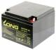 Bleiakku KUNG LONG ''WP26-30,5 cm ( 12 Zoll ) 12V/26Ah, VdS, 166x175x125mm, 9,53kg