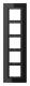 JUNG LSP985GLSW Faceplates 5X, LS plus black