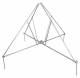 Dehn + Soehne 107491 Dehn VBS KB D50 RA1330 V2A folding four-legged tripod with half shell