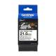 Brother HSe-251E heat shrink tubing black on white (21 mm)