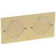 Legrand 089712 Deckelsatz quadratisch 2x2 Modul bronze
