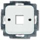 Busch Jaeger 2CKA001753A3833 BJ 2561-214 Cover for 1 modular jack data communication technology alpine white