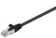 Goobay 95629 CAT 5e Patchkabel, SF/UTP, schwarz, kupferkaschierter Aluminiumleiter (CCA)