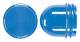 Jung 37BL Schraubhaube hoch blau für Lichtsignal LM max.54mm Länge