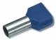 Cimco 182402 twin wire end ferrule insulated 2x0.75 mm² 8 mm blue