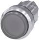 Siemens 3SU10510BB700AA0 3SU1051-0BB70-0AA0 illuminated pushbutton 22 mm round Met. light green clear button high