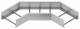 Niedax WSBS200.300 WSBS 200,300 90 ° bend, 200x300, mm, feuerve with unperforated side rails